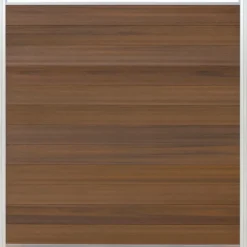 Clearance C-Wood Schutting composiet co-extrusie Garda teak met blank aluminium kader (180 x 180 cm)