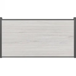 Online C-Wood Schutting composiet co-extrusie Garda beige met antraciet alu kader (180 x 90 cm)