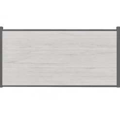 Sale C-Wood Schutting composiet co-extrusie Como beige met antraciet alu kader (180 x 90 cm)