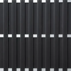 Clearance C-Wood Schutting set composiet Capri antraciet met blank aluminium frame ( 9,41 meter)