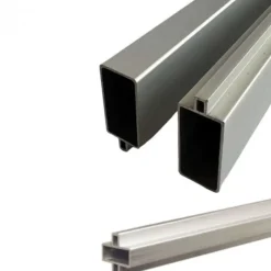 C-Wood Schutting set composiet Modular antraciet - blank alu accessoires (9,30 meter)