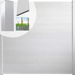 C-Wood Schutting set composiet Modular co-ex wit - wit alu accessoires (9,30 meter)