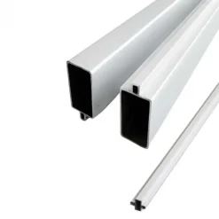 C-Wood Schutting set composiet Modular co-ex wit - wit alu accessoires (9,30 meter)