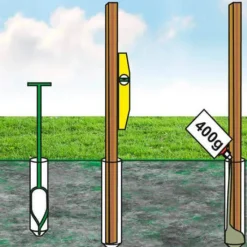 Online C-Wood Schutting set composiet Stijl antraciet met blank aluminium frame (5,67 meter)
