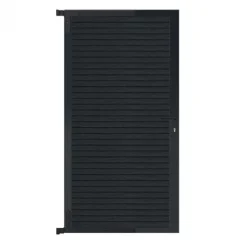 Discount C-Wood Tuindeur aluminium zwart frame Rhombus Triple - composiet antraciet (90 x 180 cm)