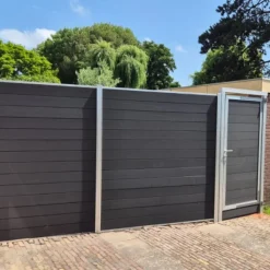 Clearance C-Wood Tuindeur aluminium blank frame Mix & Match - composiet antraciet (90 x 200 cm)