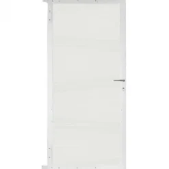 Clearance C-Wood Tuindeur aluminium wit frame Modular - composiet co-ex wit (90 x 180 cm)