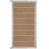 Discount C-Wood Tuindeur aluminium blank frame Modular - composiet teak (90 x 180 cm)