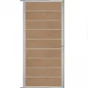 New C-Wood Tuindeur aluminium blank frame Modular - composiet teak (90 x 200 cm)