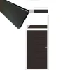Best C-Wood Tuindeur aluminium wit frame Mix & Match - composiet antraciet (90 x 200 cm)