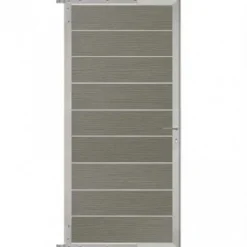 Hot C-Wood Tuindeur aluminium blank frame Modular - composiet co-ex grijs (90 x 200 cm)