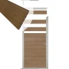 Online C-Wood Tuindeur aluminium blank frame Mix & Match - composiet bruin gevlamd (90 x 180 cm)
