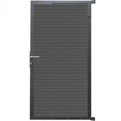 Best C-Wood Tuindeur aluminium antraciet frame Rhombus Triple - composiet rock grey (90 x 200 cm)