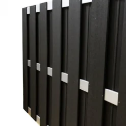 Discount C-Wood Tuinhek set composiet Bari antraciet met blank aluminium frame (3,81 mtr)