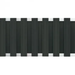 Hot C-Wood Tuinhek set composiet Stijl antraciet met blank aluminium frame (3,81 mtr)