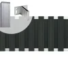 Clearance C-Wood Tuinhek set composiet Stijl antraciet met blank aluminium frame (5,68 mtr)