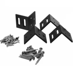 Online C-Wood Tuinhek set composiet bruin gevlamd Design met antraciet alu frame (3,81 mtr)