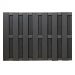 Sale C-Wood Tuinhek set composiet Bari antraciet met antraciet aluminium frame (7,54 mtr)