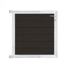 Hot C-Wood Tuinpoort aluminium wit frame Mix & Match - composiet antraciet (90 x 90 cm)