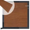 Hot C-Wood Tuinpoort aluminium antraciet frame Mix & Match - hardhout Bamboe (90 x 90 cm)