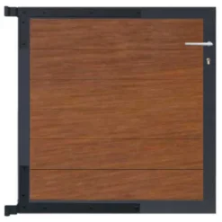 Hot C-Wood Tuinpoort aluminium antraciet frame Mix & Match - hardhout Bamboe (90 x 90 cm)
