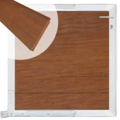 Discount C-Wood Tuinpoort aluminium blank frame Mix & Match - hardhout Bamboe (90 x 90 cm)
