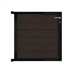 Clearance C-Wood Tuinpoort aluminium zwart frame Mix & Match - composiet antraciet (90 x 90 cm)