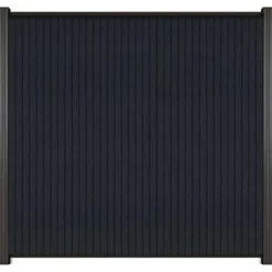 C-Wood Zelfbouw schutting verticaal Rhombus Triple antraciet - antraciet alu accessoires (170 x 180 cm)