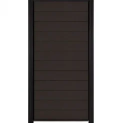 Online C-Wood Zelfbouw schutting composiet Mix & Match antraciet - zwart alu accessoires (90 x 180 cm)