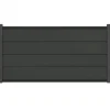 Hot C-Wood Zelfbouw schutting composiet Modular antraciet - antraciet alu accessoires (180 x 97 cm)