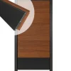 Best C-Wood Zelfbouw schutting hardhout Mix & Match Bamboe / antraciet - antraciet alu accessoires (90 x 180 cm)