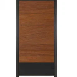 Best C-Wood Zelfbouw schutting hardhout Mix & Match Bamboe / antraciet - antraciet alu accessoires (90 x 180 cm)