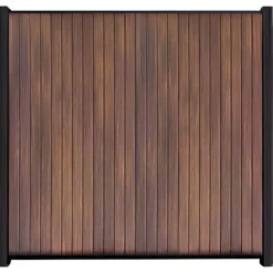 Hot C-Wood Zelfbouw schutting verticaal Rhombus Double ipé - zwart alu accessoires (170 x 180 cm)