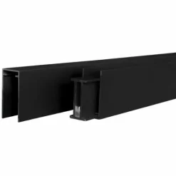 Hot C-Wood Zelfbouw schutting verticaal Rhombus Double ipé - zwart alu accessoires (170 x 180 cm)