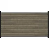 Clearance C-Wood Zelfbouw schutting composiet Rhombus Double grijs - antraciet alu accessoires (180 x 90 cm)
