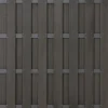 Hot C-Wood Zelfbouw schutting composiet Bari antraciet met antraciet alu accessoires (180 x 180 cm)