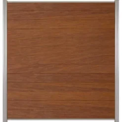 Best C-Wood Zelfbouw schutting hardhout Mix & Match Bamboe - blank alu accessoires (180 x 200 cm)