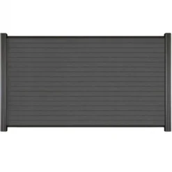 Clearance C-Wood Zelfbouw schutting composiet Rhombus Triple rock grey - antraciet alu accessoires (180 x 90 cm)