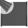 New C-Wood Zelfbouw schutting composiet Rhombus Triple rock grey - zwart alu accessoires (180 x 180 cm)