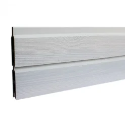 Discount C-Wood Zelfbouw schutting composiet Rhombus Double wit - antraciet alu accessoires (180 x 180 cm)