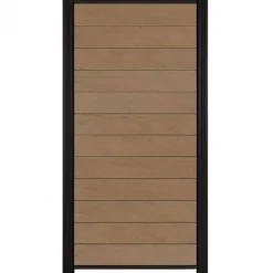 New C-Wood Zelfbouw schutting composiet Mix & Match bruinvlam - zwart accessoires (90 x 180 cm)