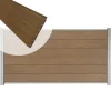 Clearance C-Wood Zelfbouw schutting composiet Mix & Match bruinvlam - blank alu accessoires (180 x 90 cm)