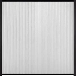 C-Wood Zelfbouw schutting verticaal Rhombus Double wit - zwart alu accessoires (170 x 180 cm)