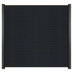 C-Wood Zelfbouw schutting composiet Rhombus Triple antraciet - zwart alu accessoires (180 x 180 cm)