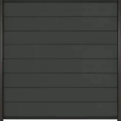 Hot C-Wood Zelfbouw schutting composiet Modular antraciet - antraciet alu accessoires (180 x 200 cm)