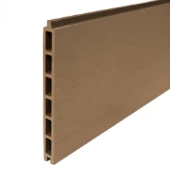 New C-Wood Zelfbouw schutting composiet Modular teak - blank alu accessoires (180 x 180 cm)