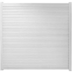 Best C-Wood Zelfbouw schutting composiet Rhombus Double wit - wit alu accessoires (180 x 180 cm)