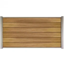 Hot C-Wood Zelfbouw schutting hardhout Mix & Match Ipé - blank alu accessoires (180 x 90 cm)