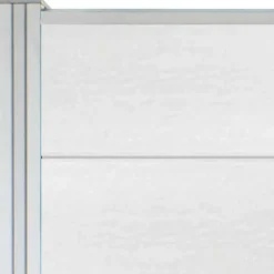 Clearance C-Wood Zelfbouw schutting composiet Modular wit - blank alu accessoires (90 x 180 cm)