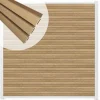 Clearance C-Wood Zelfbouw schutting composiet Rhombus Triple teak - wit alu accessoires (180 x 200 cm)